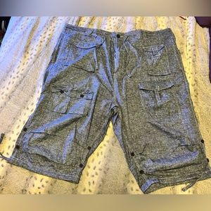 Sean John lightweight tall jean cargo shorts